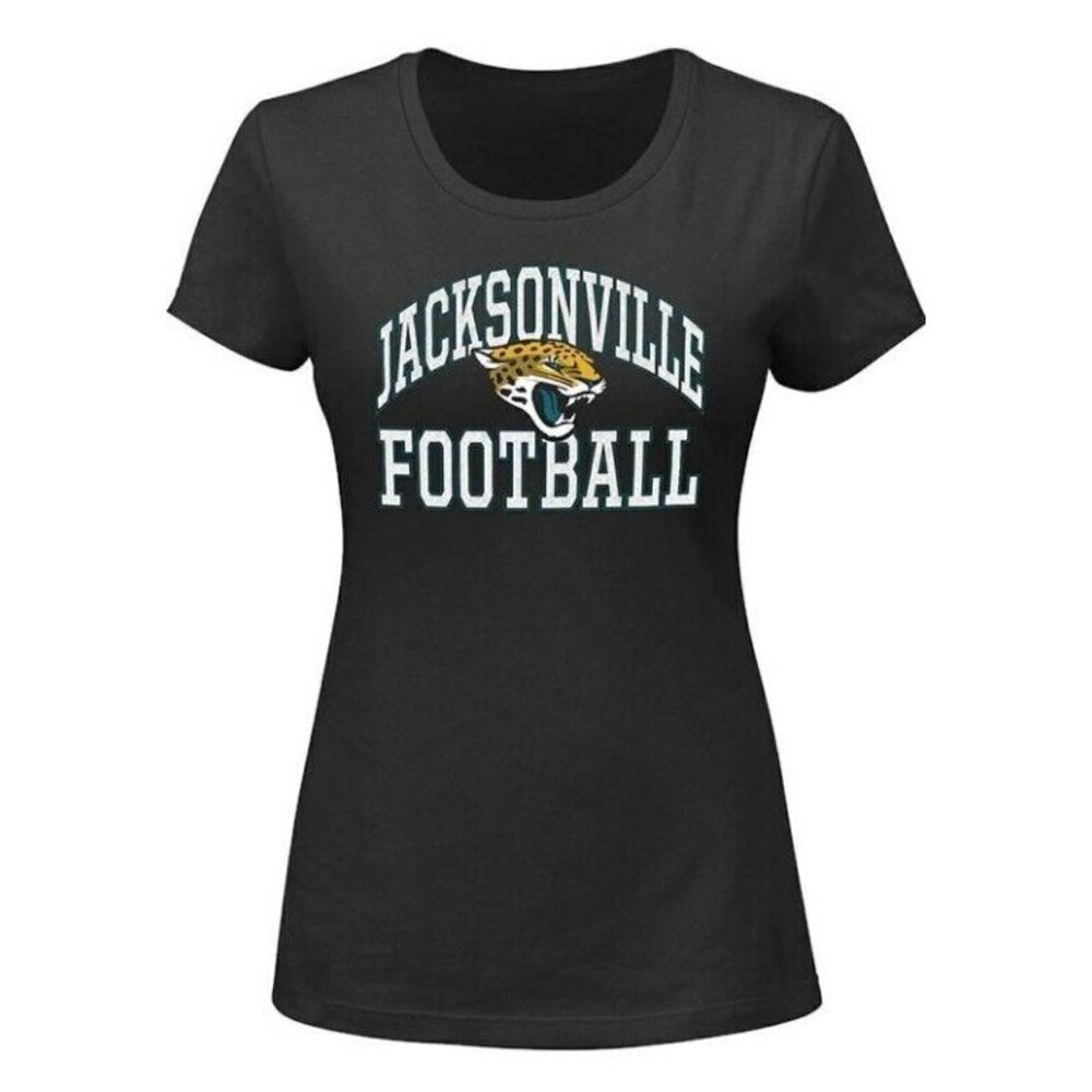 NFL Jacksonville Jaguars Short Sleeved Scoop Neck T-Shirt Womens Plus Size 4X